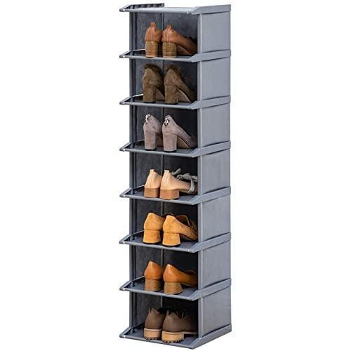 LOMJK Shoe Racks 3-Layer Shoe Rack with Doors, Large-Capacity Shoe